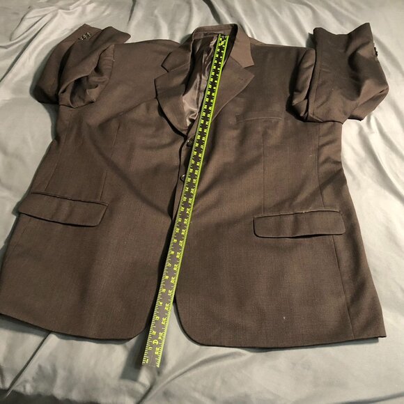 Daniel Gray Trio Mens Brown Blazer 50R Wool - Picture 6 of 16